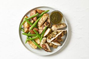 High-protein Grilled Chimichurri Chicken meal from Fitlife Foods